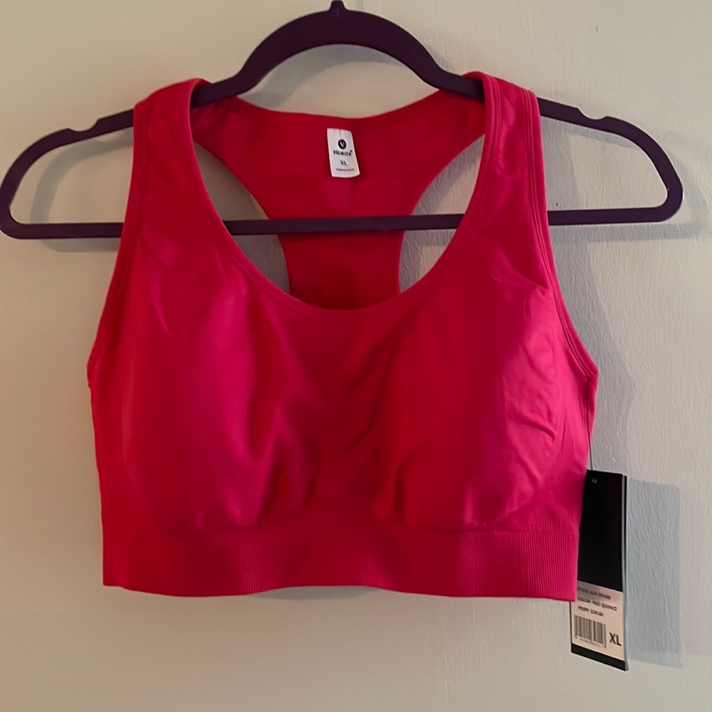 NWT Red/Pink Sports bra size XL